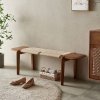 Banca premium din lemn masiv de frasin Yamask, 160x43x42 cm