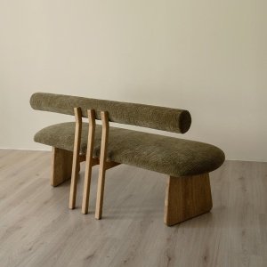 Banca premium din lemn masiv de frasin Jazzy, 120x45x75
