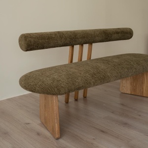 Banca premium din lemn masiv de frasin Jazzy, 120x45x75