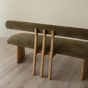 Banca premium din lemn masiv de frasin Jazzy, 120x45x75