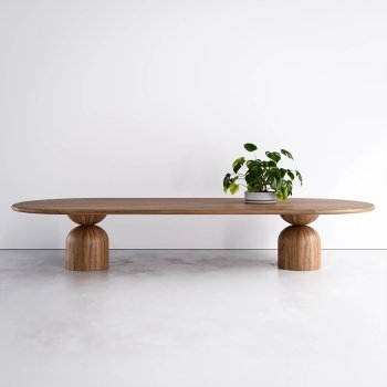 Masa premium din lemn masiv furnir 180 cm x 80 cm x 75 cm DoubleBell, Homedit