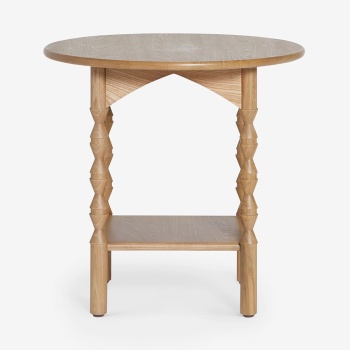 Masuta living Topia din lemn de frasin, 90 cm x 85 cm x 80 cm, Homedit