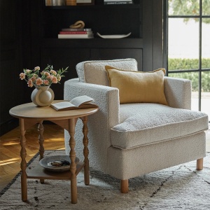 Masuta living Topia din lemn de frasin, 90 cm x 85 cm x 80 cm, Homedit