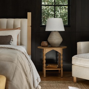 Masuta living Topia din lemn de frasin, 90 cm x 85 cm x 80 cm, Homedit