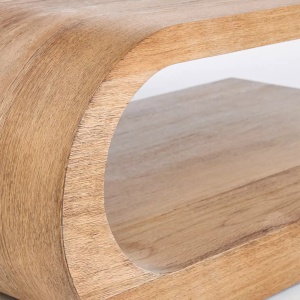 Masuta de cafea Palms din lemn masiv, 122 cm x 76 cm x 43 cm, Homedit