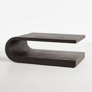 Masuta de cafea Palms din lemn masiv, 122 cm x 76 cm x 43 cm, Homedit