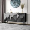 Consola Mobilier Premium Vertigo Black, 140 x 45 x 85 cm Homedit