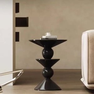 Masuta cafea negru intens Twist Glam, Homedit
