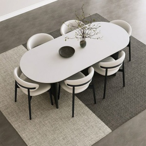 Masa Dining Florence Round, Premium, 140 x 80 x 75 cm, Homedit