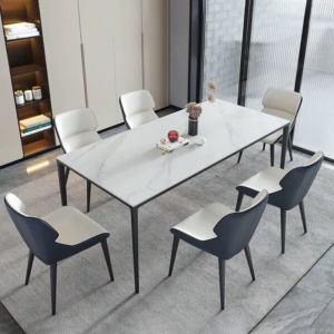 Masa Dining Clairo White, Premium, Homedit