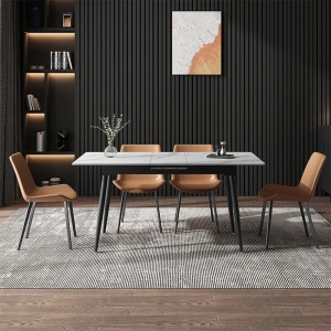 Masa Dining Extensibila Rochelle Marble, Premium, Homedit