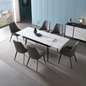 Masa Dining Extensibila 120 - 180 cm Ageless Stone, Premium, Homedit