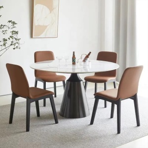 Masa Dining Rotunda Elegance Noir, Premium, Homedit