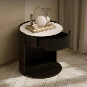 Noptiera Premium Elysian Black, 50 x 50 x 46 cm, Homedit