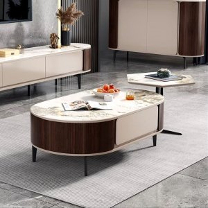 Comoda TV si Masuta de Cafea piatra naturala, Consola Tv Epic,  Homedit
