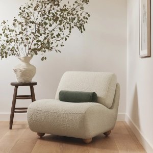 Fotoliu Premium Kya Boucle Accent, 79 x 99 x 75 cm, Homedit