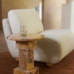 Fotoliu Premium Kya Boucle Accent, 79 x 99 x 75 cm, Homedit