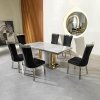 Masa Dining Moonlit Silver, Premium, 220 x 100 x 75 cm, Homedit