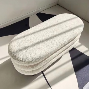 Banca Premium Nilla Boucle, 100 x 40 x 40 cm, Homedit