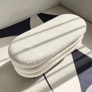Banca Premium Nilla Boucle, 100 x 40 x 40 cm, Homedit