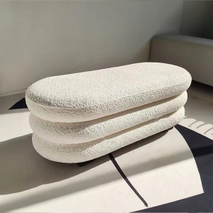 Banca Premium Nilla Boucle, 100 x 40 x 40 cm, Homedit