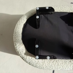 Banca Premium Nilla Boucle, 100 x 40 x 40 cm, Homedit