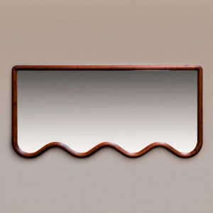 Oglinda Premium Echo Wood Mirror, 160 x 60 cm, Homedit