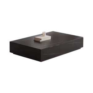 Comoda TV Flame din lemn masiv si masa, negru ardezie, 200 cm x 40 cm x 35 cm, Homedit