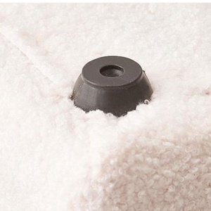 Bancă Lamb Wood Boucle – Tapițerie Boucle Alb, Cadru Lemn Masiv | Homedit