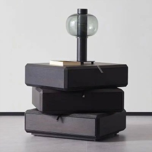 Noptieră Opus cu Sertare Rotative – Design Modular Modern | Homedit