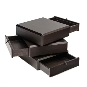 Noptieră Opus cu Sertare Rotative – Design Modular Modern | Homedit