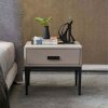 Noptiera Warm Grey Enes, 54 x 40 x 48 cm, Homedit
