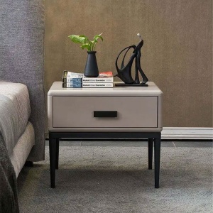 Noptiera Warm Grey Enes, 54 x 40 x 48 cm, Homedit