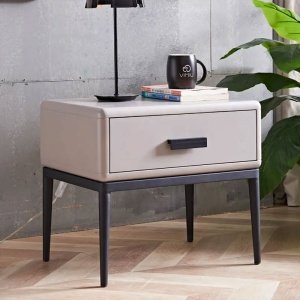 Noptiera Warm Grey Enes, 54 x 40 x 48 cm, Homedit