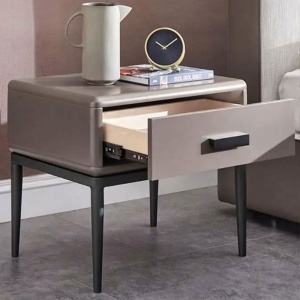 Noptiera Warm Grey Enes, 54 x 40 x 48 cm, Homedit