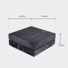 Masa cafea lemn masiv si marmura 80 x 80 x 31 cm Zircon, Homedit