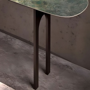 Masă Marolli cu blat din ardezie și cadru din oțel inoxidabil – Homedit