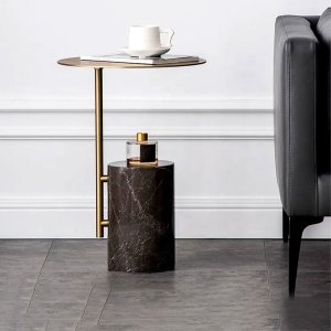 Masuta cafea premium, 40 x 58 cm, marmura, Sian2, Homedit