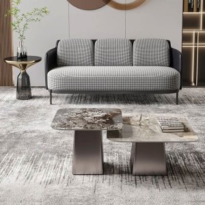 set mese living blat marmura Maisso, Homedit