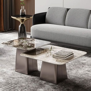 set mese living blat marmura Maisso, Homedit