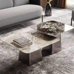 set mese living blat marmura Maisso, Homedit