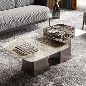 set mese living blat marmura Maisso, Homedit