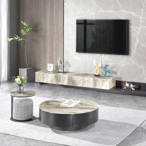 set  masa cafea , Comoda tv extensibila, (180-260) x 40 x 29 cm Nicole, Homedit