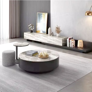 set  masa cafea , Comoda tv extensibila, (180-260) x 40 x 29 cm Nicole, Homedit