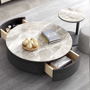 set  masa cafea , Comoda tv extensibila, (180-260) x 40 x 29 cm Nicole, Homedit