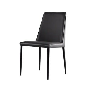 Scaun piele gri trafic intens, scaun horeca Fellini 81,5 x 45 x 42 cm, Homedit
