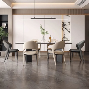 Scaun  Decco, piele bej, 78 (46) x 53 x 56 cm, Homedit