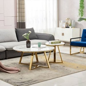 set masa cafea premium, 80 x 44 cm / 50 x 55 cm nest, Homedit