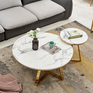 set masa cafea premium, 80 x 44 cm / 50 x 55 cm nest, Homedit