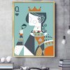 Tablou King & Queen, aliaj de aluminiu + portelan plat, Homedit